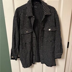 Zara Black and White Checkered jacket / blazer